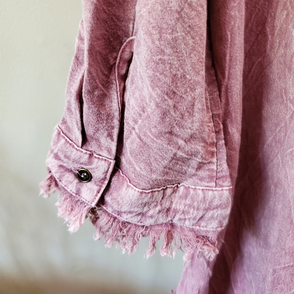 Umgee Boho Rustic Button Down Blouse - Picture 5 of 11